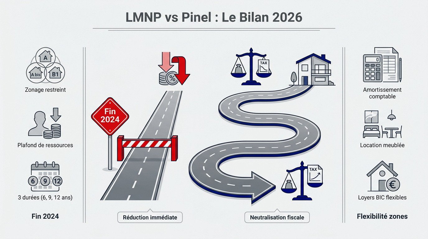 Comparaison stratégique entre investissement LMNP et dispositif Pinel pour la défiscalisation