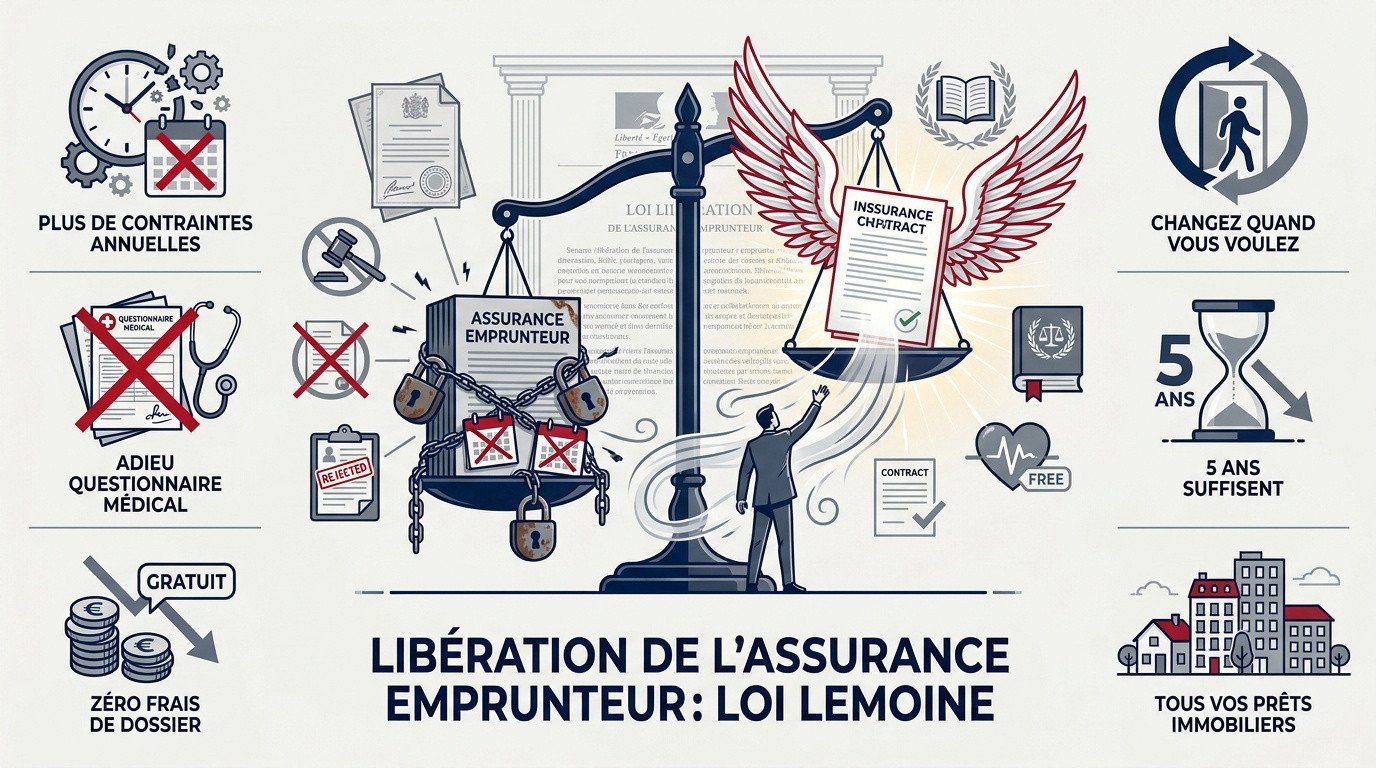 Libération de l'assurance emprunteur grâce à la loi Lemoine