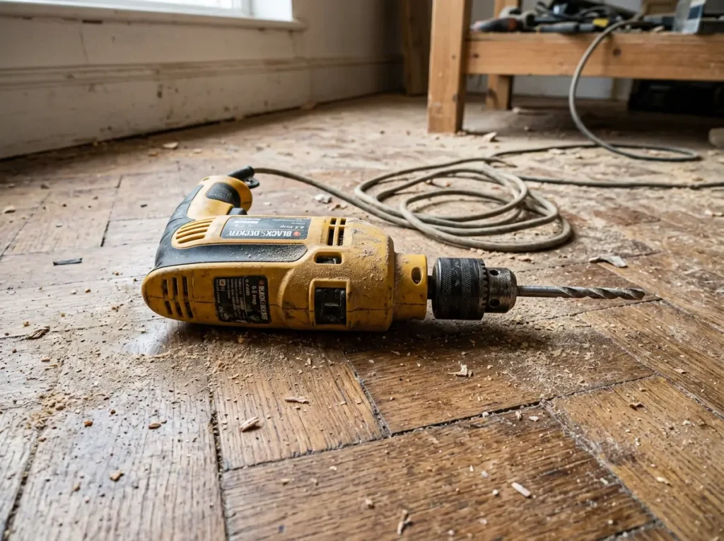outils bruyants travaux intérieur perçage ponçage réglementation