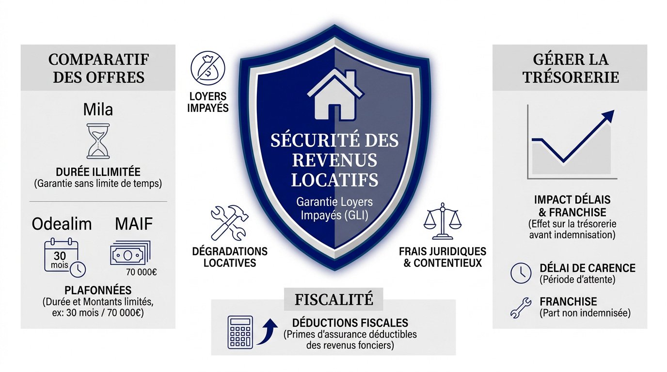 Comparatif des garanties et plafonds d'indemnisation pour assurance loyers impayés