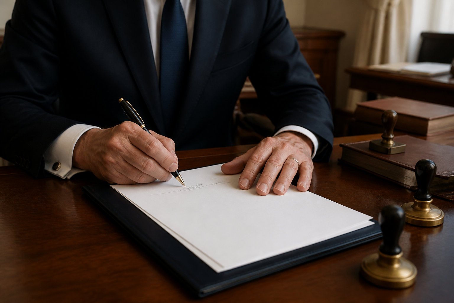 Signature et acte authentique : le rôle pivot du notaire
