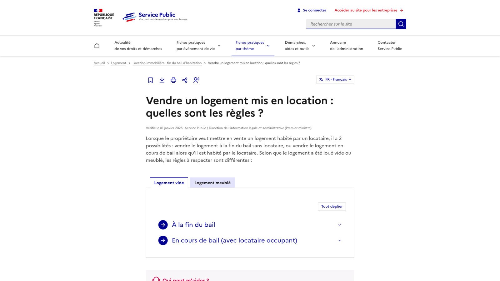Appliquer le droit de préemption du locataire
