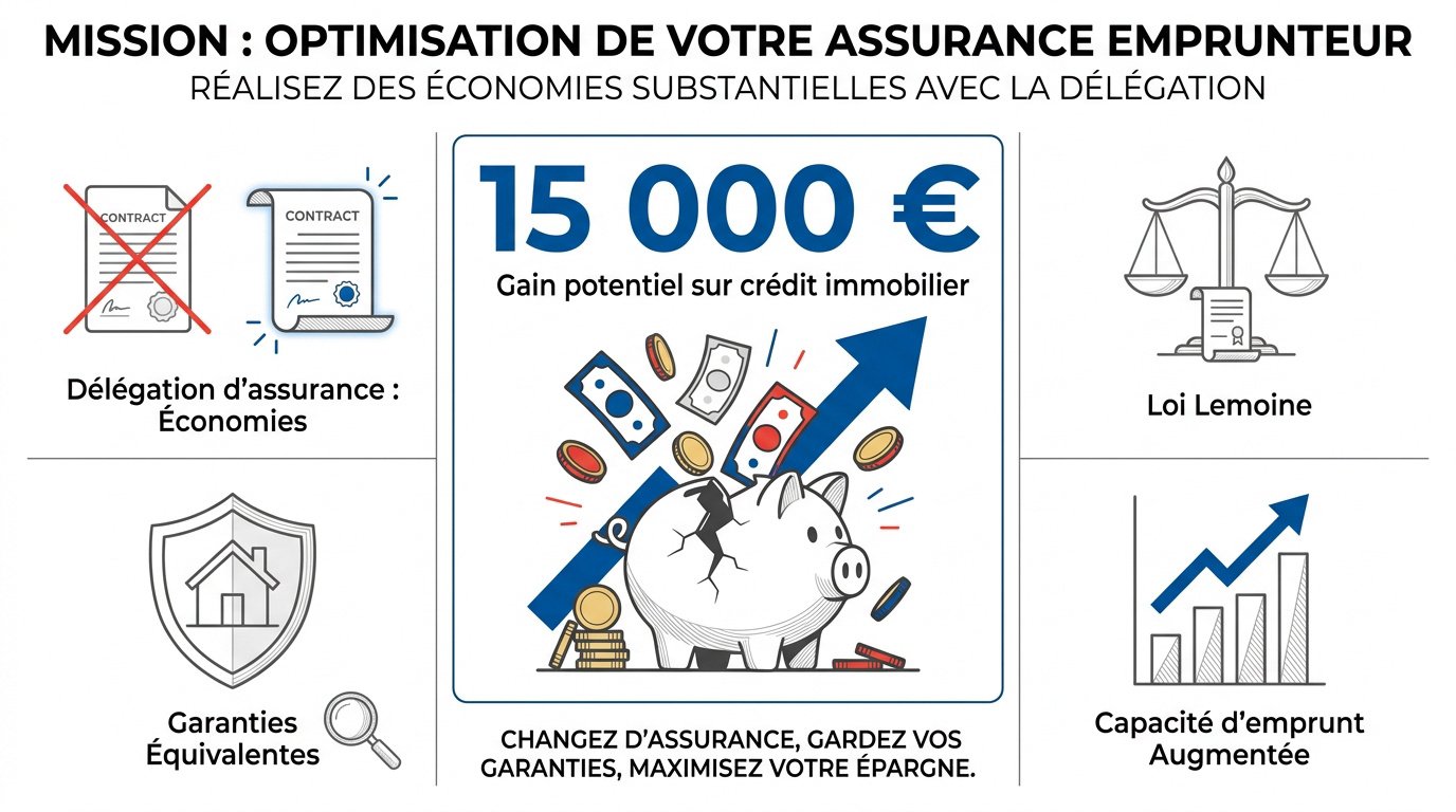 Économies sur l'assurance emprunteur grâce à la délégation