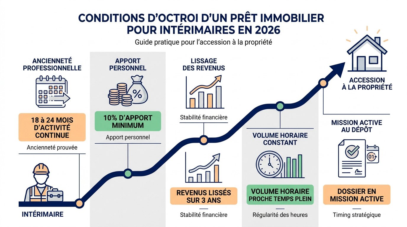 Conseils pour obtenir un prêt immobilier en tant qu'intérimaire en 2026