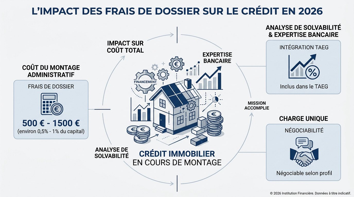 Analyse des frais de dossier bancaires pour un prêt immobilier en 2026