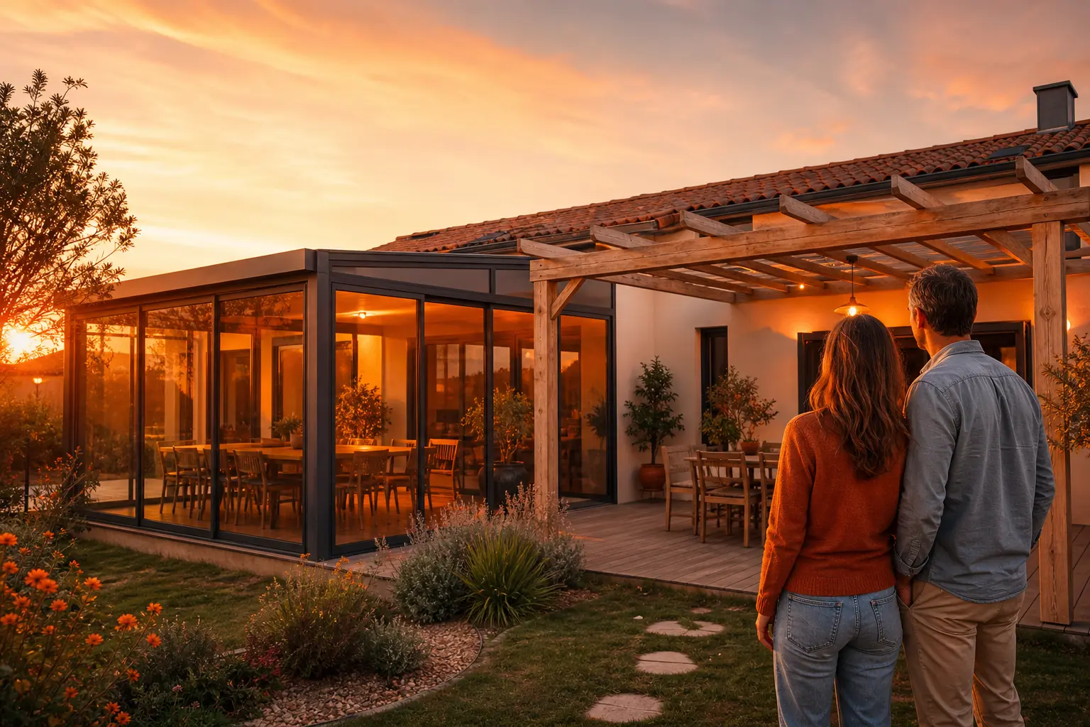 Comparaison véranda et pergola considérées comme des pièces